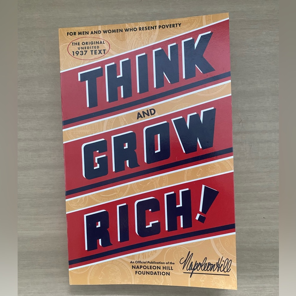 Think and Grow Rich Book Napoleon Hill